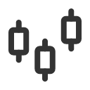 иконки candlestick chart, candlestick, chart, график