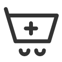 иконка cart plus, cart, корзина, plus, плюс
