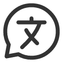 иконка chat bubble translate, chat, чат, bubble, translate, переводчик