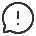 иконка chat bubble warning, chat, чат, bubble, warning, предупреждение