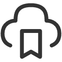 иконка cloud bookmark, cloud, облако, bookmark, закладка