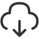 иконка cloud download, cloud, облако, download, скачать