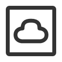 иконки cloud square, cloud, облако, square