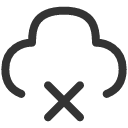 иконка cloud xmark, cloud, облако, xmark