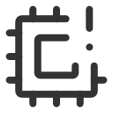 иконка cpu warning, cpu, чип, warning, предупреждение