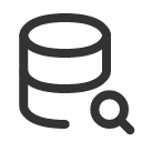иконка database search, database, база данных, search, поиск