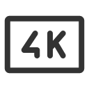 иконка display 4k, display, дисплей, 4k