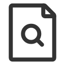 иконка doc magnifying glass in, doc, magnifying, glass, in, увеличить