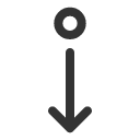 иконки dot arrow down, dot, arrow, стрелка, down