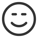 иконка emoji satisfied, emoji, satisfied