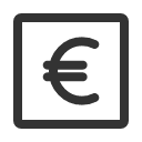 иконки euro square, euro, евро, square