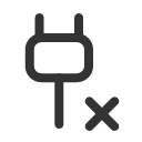 иконка ev plug xmark, ev, plug, штекер, xmark