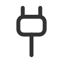 иконка ev plug, ev, plug, штекер