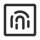 иконки fingerprint square, fingerprint, отпечаток пальца, square
