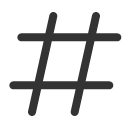 иконки hashtag