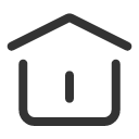 иконка home slim, home, дом, slim