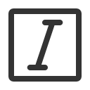 иконки italic square, italic, курсив, square