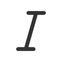 иконки italic, курсив