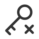 иконки key xmark, key, ключ, xmark