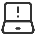 иконка laptop warning, laptop, ноутбук, warning, предупреждение