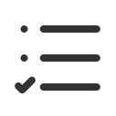 иконки list select, list, select