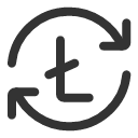 иконки litecoin rotate out, litecoin, rotate, вращать, out