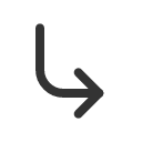 иконки long arrow down right, long, arrow, стрелка, down, right