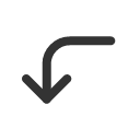 иконки long arrow left down, long, arrow, стрелка, left, down