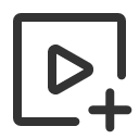 иконка media video plus, media, video, видео, plus, плюс