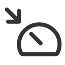 иконки meter arrow down right, meter, arrow, стрелка, down, right