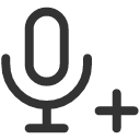 иконки microphone plus, microphone, микрофон, plus, плюс