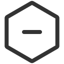 иконки minus hexagon, minus, минус, hexagon