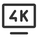 иконки modern tv 4k, modern, tv, телевизор, 4k
