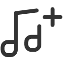 иконка music double note plus, music, музыка, double, note, plus, плюс