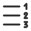иконки numbered list right, numbered, list, right, стрелка