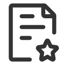 иконка page star, page, star, звезда