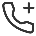 иконка phone plus, phone, телефон, plus, плюс