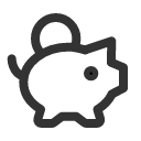 иконка piggy bank, копилка, piggy, bank, банк