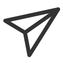 иконка send diagonal, send, марка, diagonal