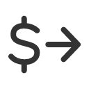 иконка send dollars, send, марка, dollars
