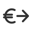 иконка send euros, send, марка, euros
