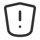 иконка shield alert, shield, щит, alert, предупреждение