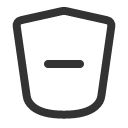 иконки shield minus, shield, щит, minus, минус