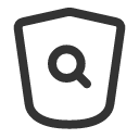иконка shield search, shield, щит, search, поиск