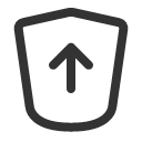 иконка shield upload, shield, щит, upload, загрузка