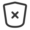 иконка shield xmark, shield, щит, xmark