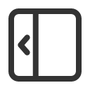 иконка sidebar collapse, sidebar, монитор, collapse