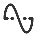 иконка sine wave, sine, wave