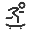 иконки skateboarding, скейт