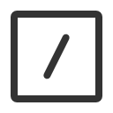 иконки slash square, slash, square